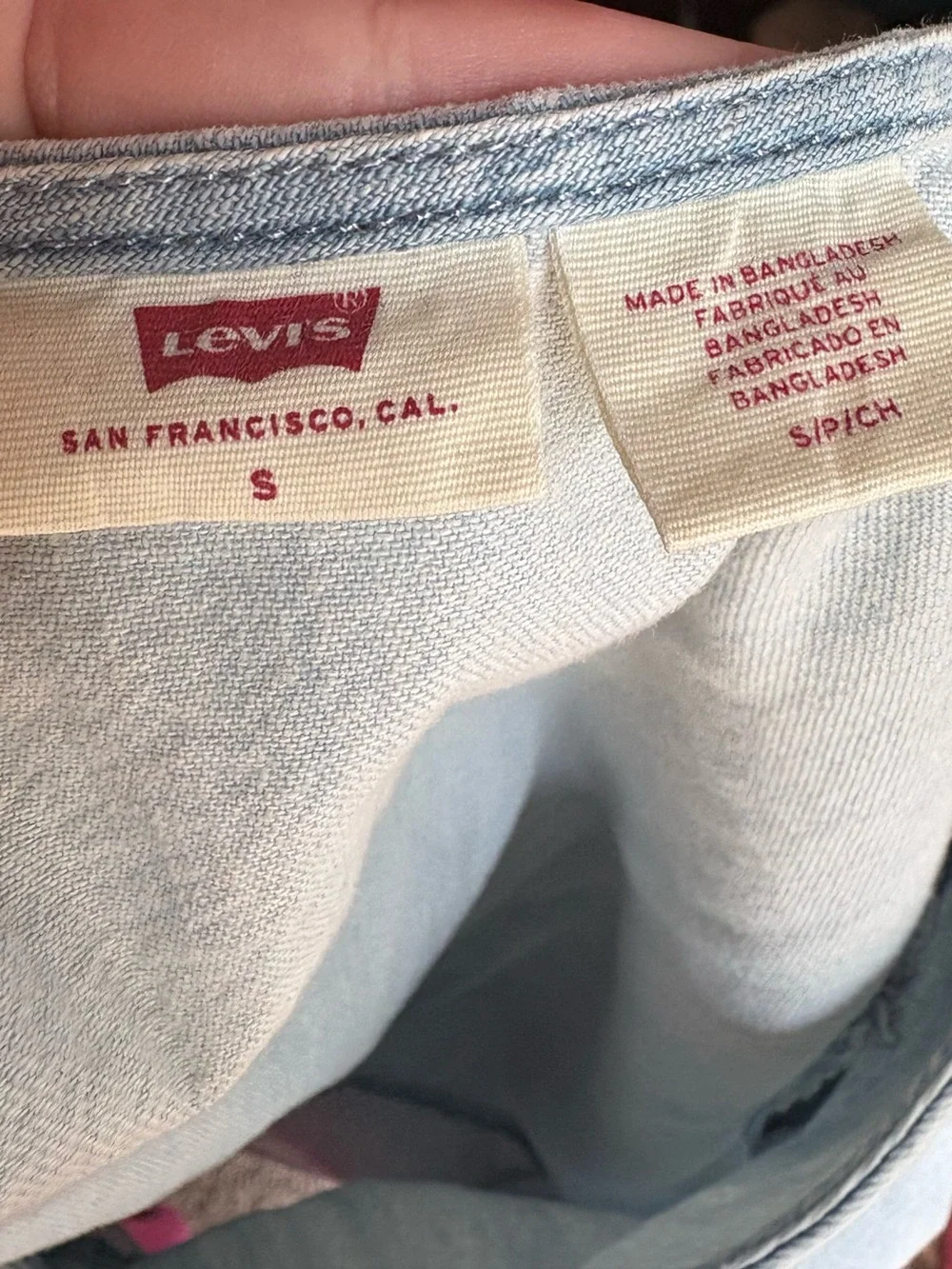 Levi’s Light Blue Denim Top - Picture 4 of 5